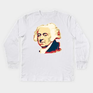 John Adams Pop Art Kids Long Sleeve T-Shirt